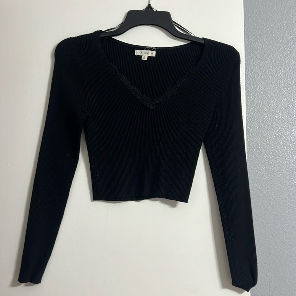 Black lace long sleeve